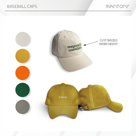 High-quality custom baseball caps made in Europe