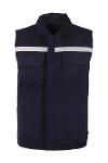 Gabardine Quilted Vest 7X7 Navy Blue