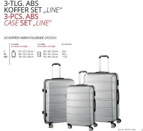 3-PCS. ABS CASE SET „LINE“