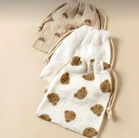 100% Cotton Muslin Washcloth 