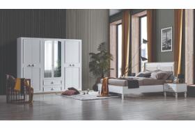 Mila Bedroom set with 6 doors wardrobe