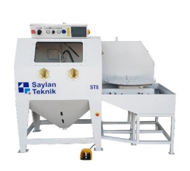 ST8 Manual Wet SandBlasting with Turntable & Rinse Tank