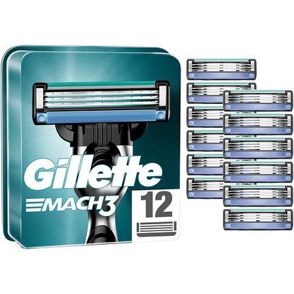 Gillette mach3 hassas düzelticili erkek tıraş bıçağı 12 yedek bıçak yeni