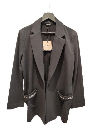 Black biker collar jacket